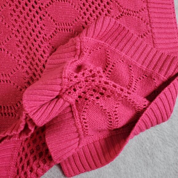 Roommates Sweater Womens 3x Pink Knit Sleeveless Pullover - Picture 7 of 11